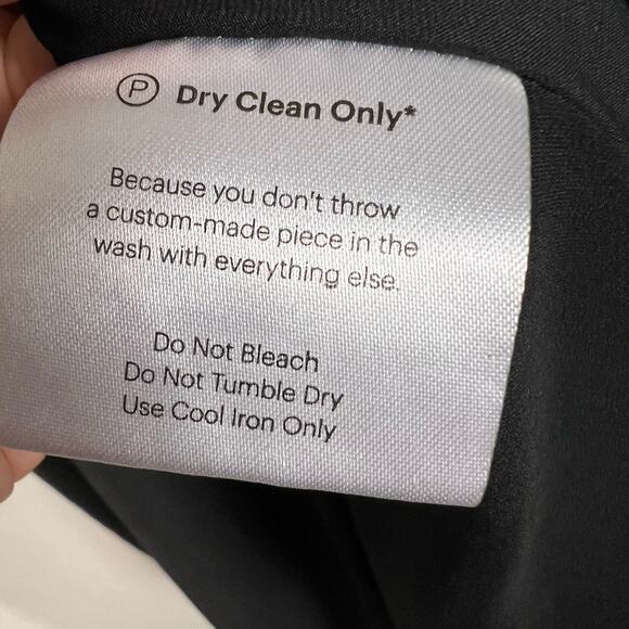 Fame and Partners Everly Black Plaid Button Front V-Neck Midi Dress Size 6 - Picture 15 of 16